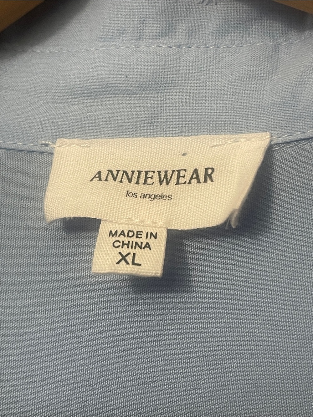 Anniewear Boutique Sky Blue Lined Baby Doll Eyelet Dress Size XL NWT - Picture 4 of 11